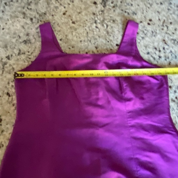 Vintage Jillian Jones Purple Silk Beaded Cocktail Dress Sleeveless Zip Back - Picture 10 of 13